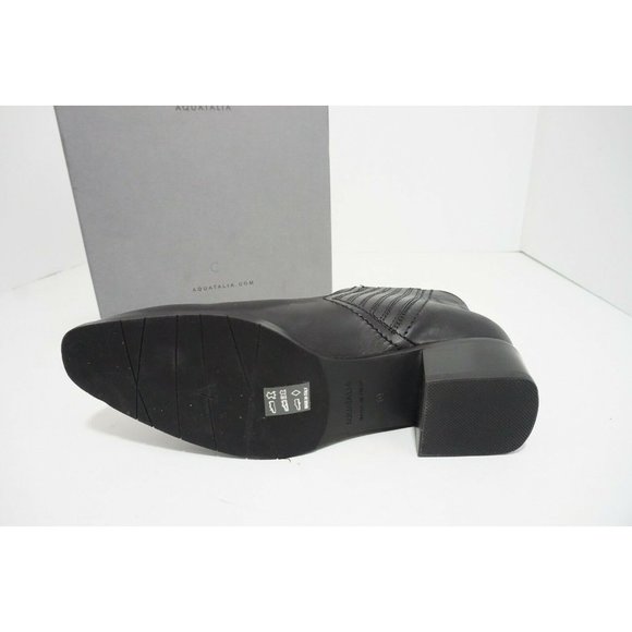 Aquatalia Fiore Waterproof Western Studded Chelsea Bootie Black Leather US 10 M - Picture 11 of 11